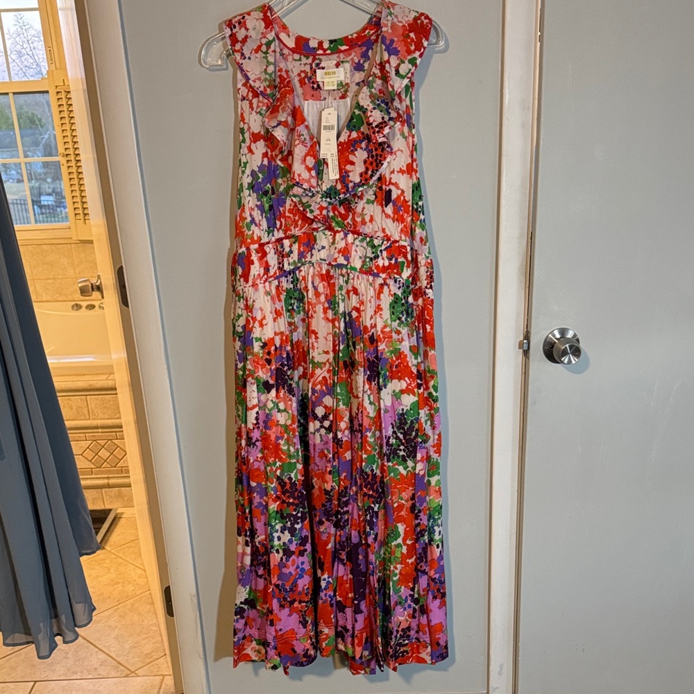 Anthropologie Maeve Colorful Floral Dress